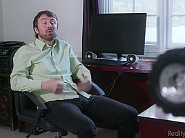 Big tited woman with pierced nipples, Diamond Kitty is getting fucked by her handsome colleague