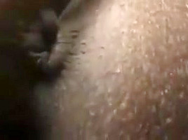Black chick farting in a bikini