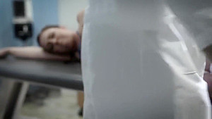 Black doctor gives this big ass teen 18+ a rectal exam
