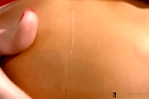 Black hair tranny supermodel spanks whacking ass and strokes