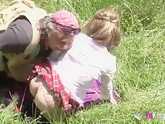 Blond Amateur Girlfriend Outdoor Hardcore