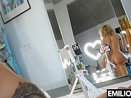 Blonde Babe Destroys My Cock With Her Hands