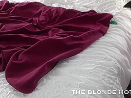 Blonde Horny Chicks Play Her Big Boobs