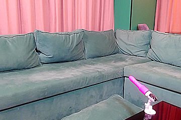 Blonde Mature Cindy Gets New Sex Toy To Try In Tan Pantyhose