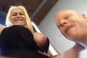 Blonde Mature TS Sucked