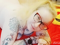 Blonde Smokes A Cigarette