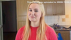 Blonde Stepsister Had A Bad Day At Work And Cock Can Calm Her Down