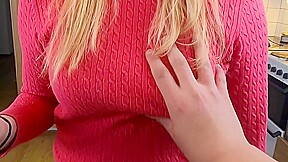Blonde Stepsister Had A Bad Day At Work And Cock Can Calm Her Down