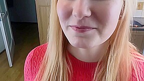 Blonde Stepsister Had A Bad Day At Work And Cock Can Calm Her Down
