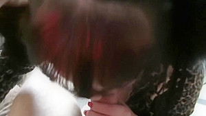 Blowjob For Santa, Sucking His Fat Cock!