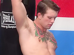 Bodybuilder Enjoys Rough Nailing