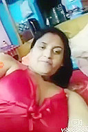 Booby Bhabhi Stripping Off Red Night Gown
