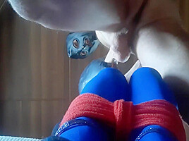 Bound And Hooded Taking Big Cock On Her Mouth Oral Creampie