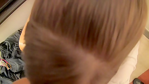 Brandi Belle in amateur girl gives a blowjob and has hardcore sex