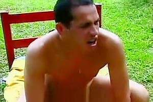 Brazillian this babemale pokes twink outdoors