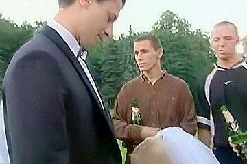 Bride Sluts - New Bride Celebrating Gets Gang Banged in Public Park