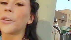 Brooklyn Lee Gets Huge Facial Outdoor
