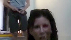 Brooklyn Lee Gets Huge Facial Outdoor