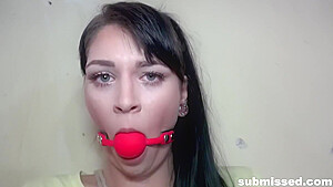 Brunette Bondage Captive 720p