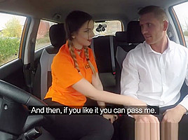 Busty Babe Gets Fucked To Receive Driving License