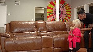 Busty Brandi is banged hardcore by creepy Bruno upon her arrival