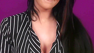 Busty British Office Dom Tugs Sub In Lingerie