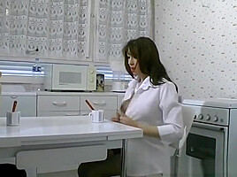 Busty Dark Haired Milf Gets Pussy Filled From Behind