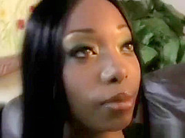 Busty Ebony Courtney Fox Sucking White Boners