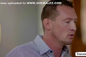 Busty Shemale Teacher Licks And Barebacks Her
