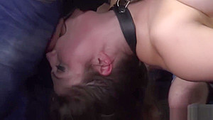Busty Slut Tied and Fucked in a Restaurant