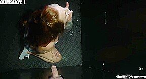 Busty Sophia swallows multiple glorhole loads