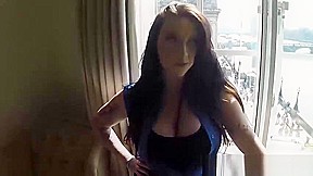 Busty brunette Harmony Reigns getting her twat slammed rough