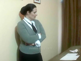 Busty mature dominatrix and her submissive thrall