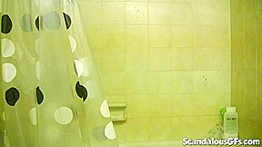 Busty shower teen 18+ GF teases the camera
