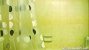 Busty shower teen 18+ GF teases the camera