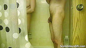 Busty shower teen 18+ GF teases the camera