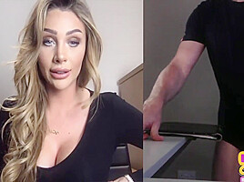 CFNM MILF teasing webcam wanker over the camera