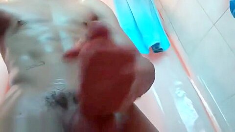 Calvin Collins Jacking Off In Shower
