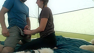 Camping sex with my big ass GF