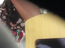 Candid ebony lovely feet