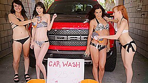 Car Wash! Chloe Skyy, Brooke Benson, Andi Page, & Lizzy Lamb – PublicHandjobs