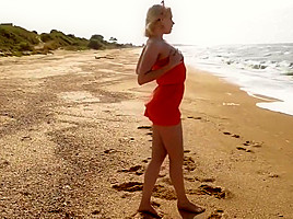 Chanel Fenn alone at a beach
