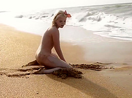Chanel Fenn alone at a beach