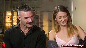Charles Dera And Zoe Sparx In Bound Slave Flogged And Rough Fucked By Big Cock