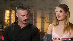 Charles Dera And Zoe Sparx In Bound Slave Flogged And Rough Fucked By Big Cock