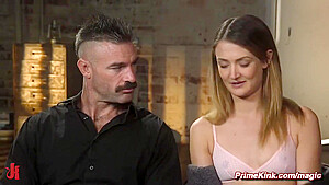 Charles Dera And Zoe Sparx In Bound Slave Flogged And Rough Fucked By Big Cock