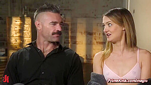 Charles Dera And Zoe Sparx In Bound Slave Flogged And Rough Fucked By Big Cock