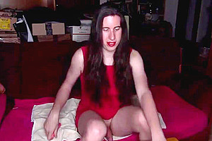 Chiara Galli In Shemale Love To Suck Her Dildo And Play With Her Cock