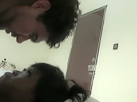 Chocolate beauty Stephanie gets banged by her white boyfriend Antonio