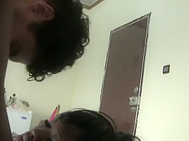 Chocolate beauty Stephanie gets banged by her white boyfriend Antonio